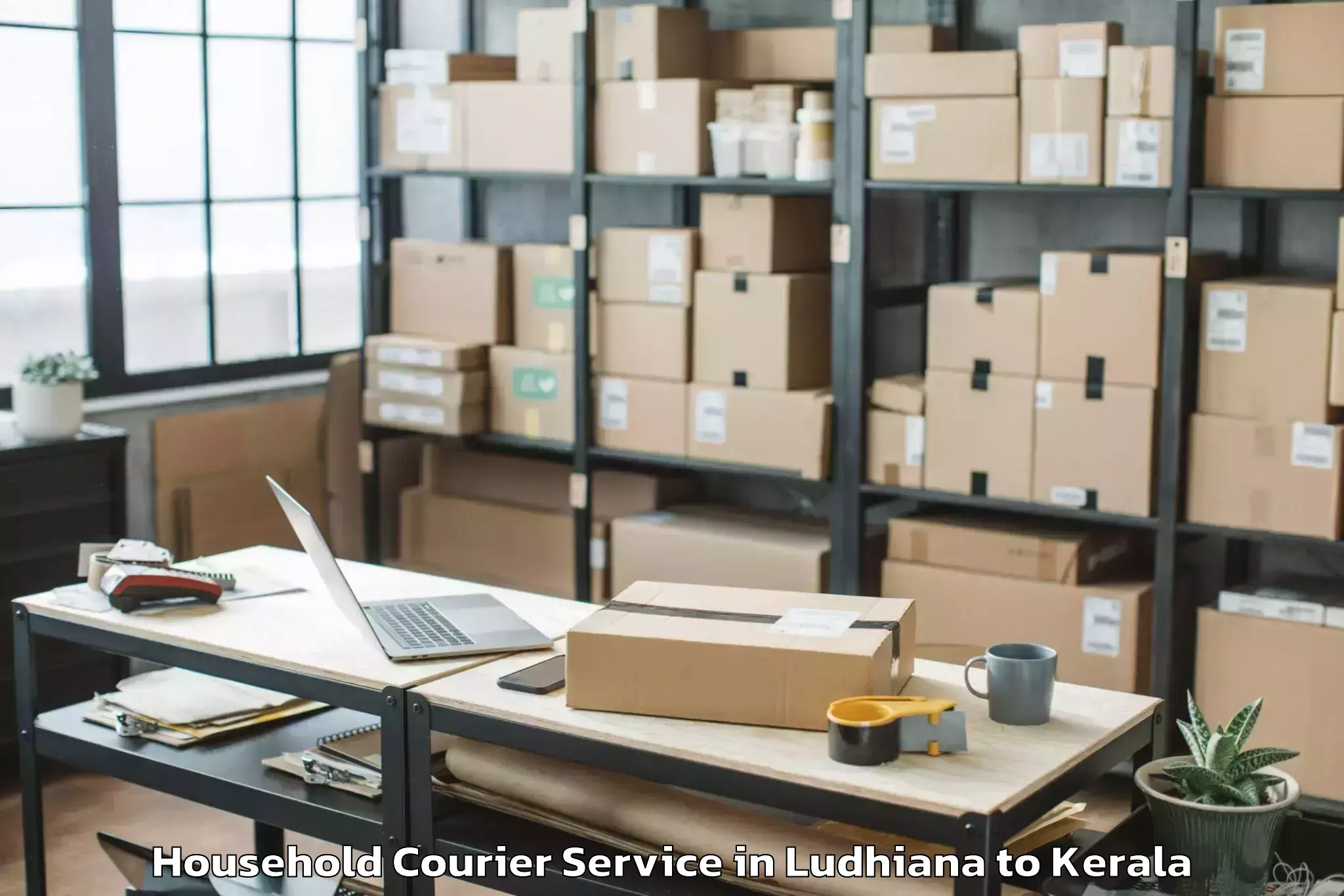 Expert Ludhiana to Olavakkot Household Courier